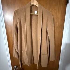 J.Crew Camel Open Front Cardigan